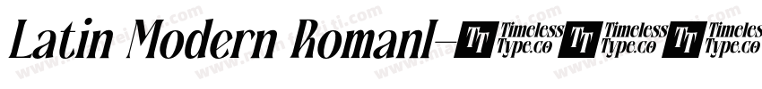 Latin Modern RomanI字体转换